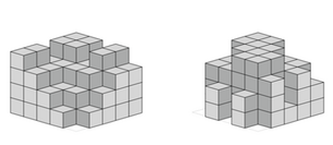 80_54 Geometrie Würfel Bauplan 5x5x4