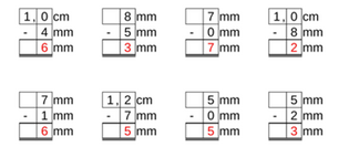 11_61 Rechnen Subtraktion kg m ml Komma