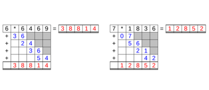 30_25 Multiplikation Rattenschwanz fünfstellig