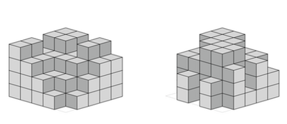 80_54 Geometrie Würfel Bauplan 5x5x4