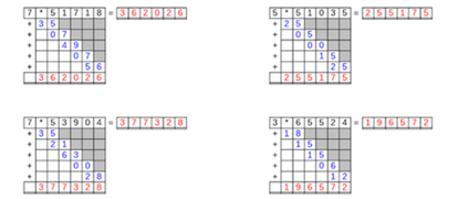 30_26 Multiplikation Rattenschwanz sechsstellig